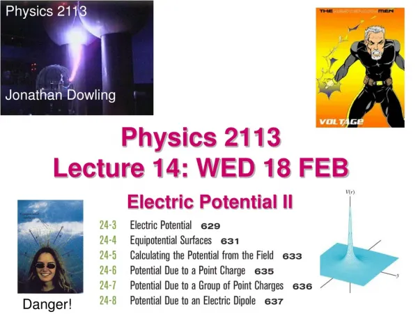 Physics 2113 Lecture 14: WED 18 FEB