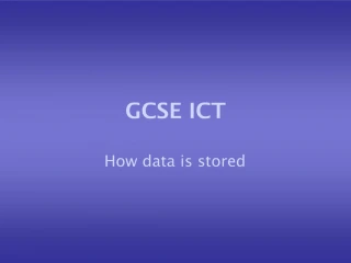 GCSE ICT - slide 1