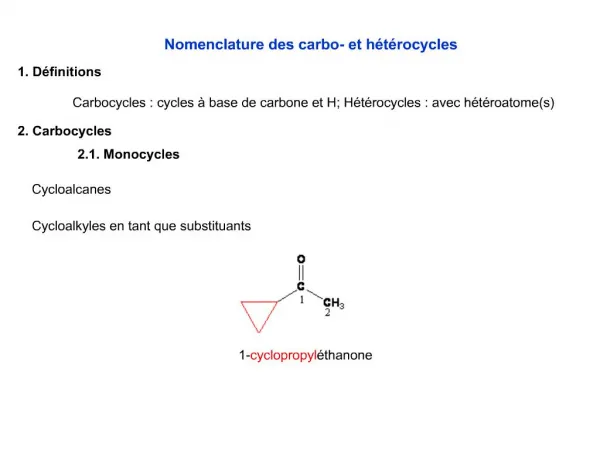 Nomenclature des carbo- et h t rocycles