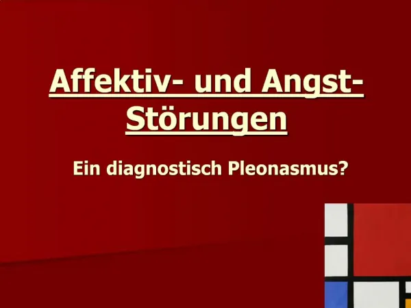 Affektiv- und Angst-St rungen