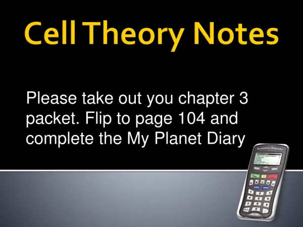 Cell Theory Notes