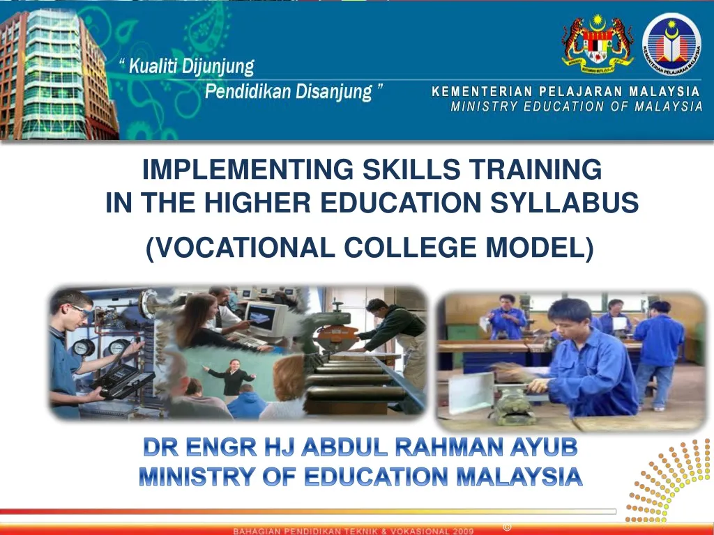 implementing skills training in the higher