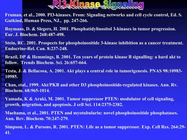 PI3-Kinase Signaling