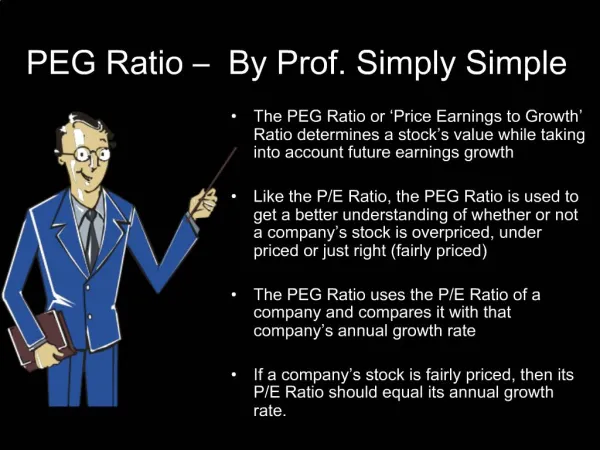 PEG Ratio By Prof. Simply Simple