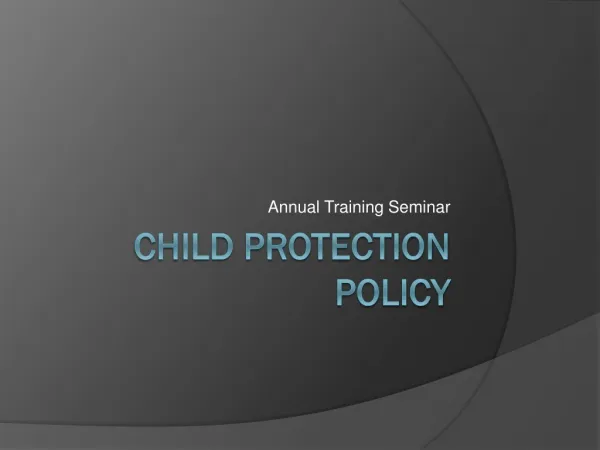 Child Protection Policy