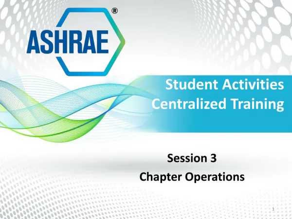 Student Activities Centralized Training