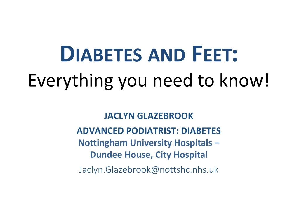 diabetes and feet everything you need to know