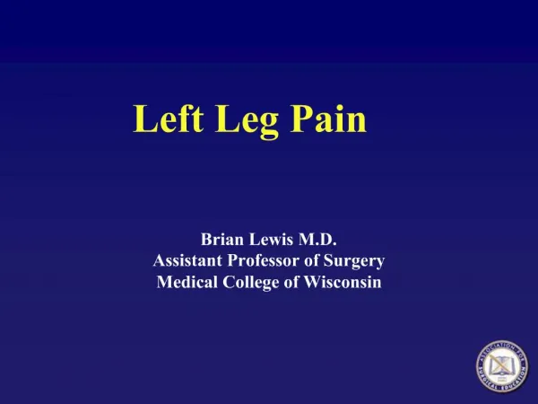 Left Leg Pain