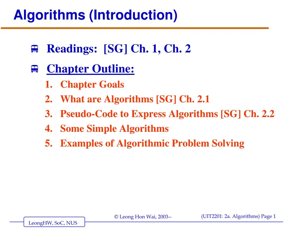 algorithms introduction