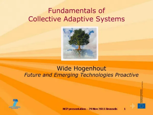 Fundamentals of Collective Adaptive Systems