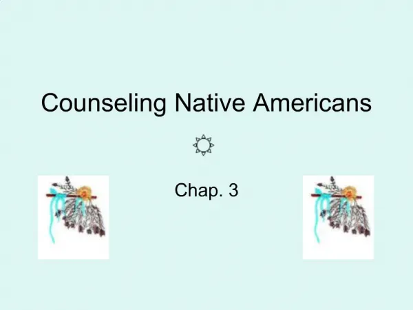 Counseling Native Americans