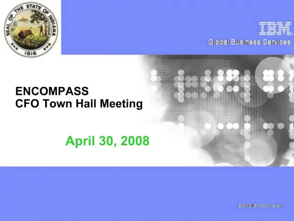 ENCOMPASS CFO Town Hall Meeting