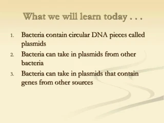 What we will learn today . . . - slide 1
