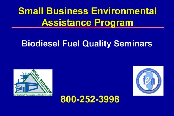 Small Business Environmental Assistance Program