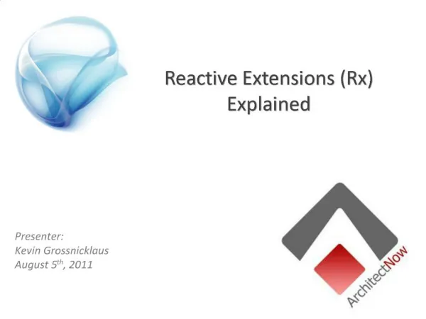 Reactive Extensions Rx Explained