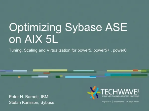 Optimizing Sybase ASE on AIX 5L