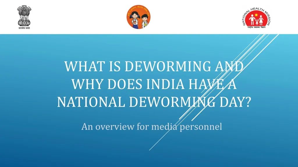 what is deworming and why does india have a national deworming day