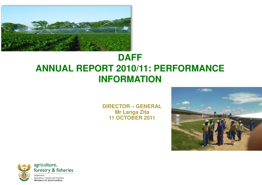 daff annual report 2010 11 performance information