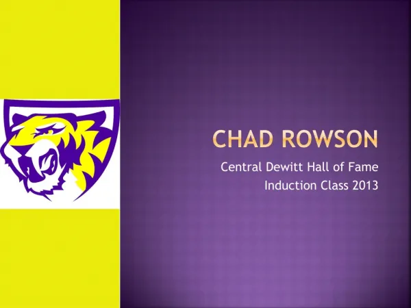 Chad Rowson