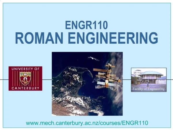 ENGR110 ROMAN ENGINEERING