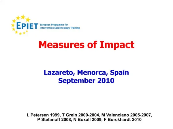Measures of Impact Lazareto, Menorca, Spain September 2010