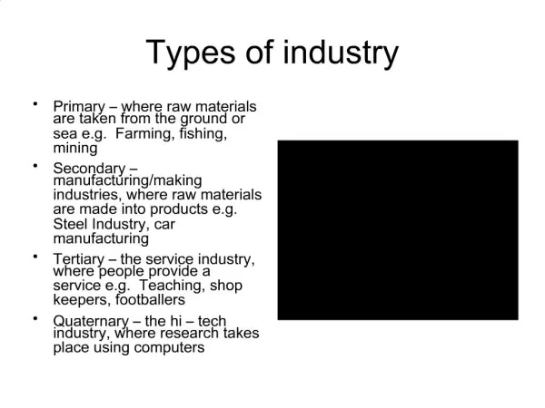 Types of industry