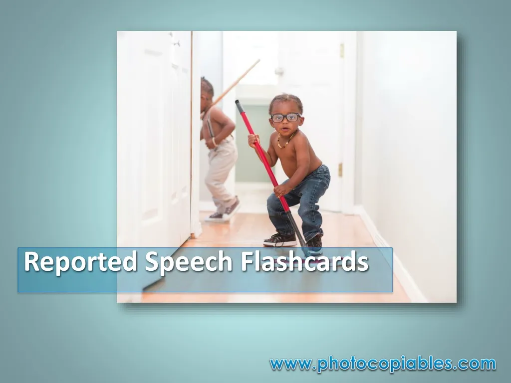 reported speech flashcards