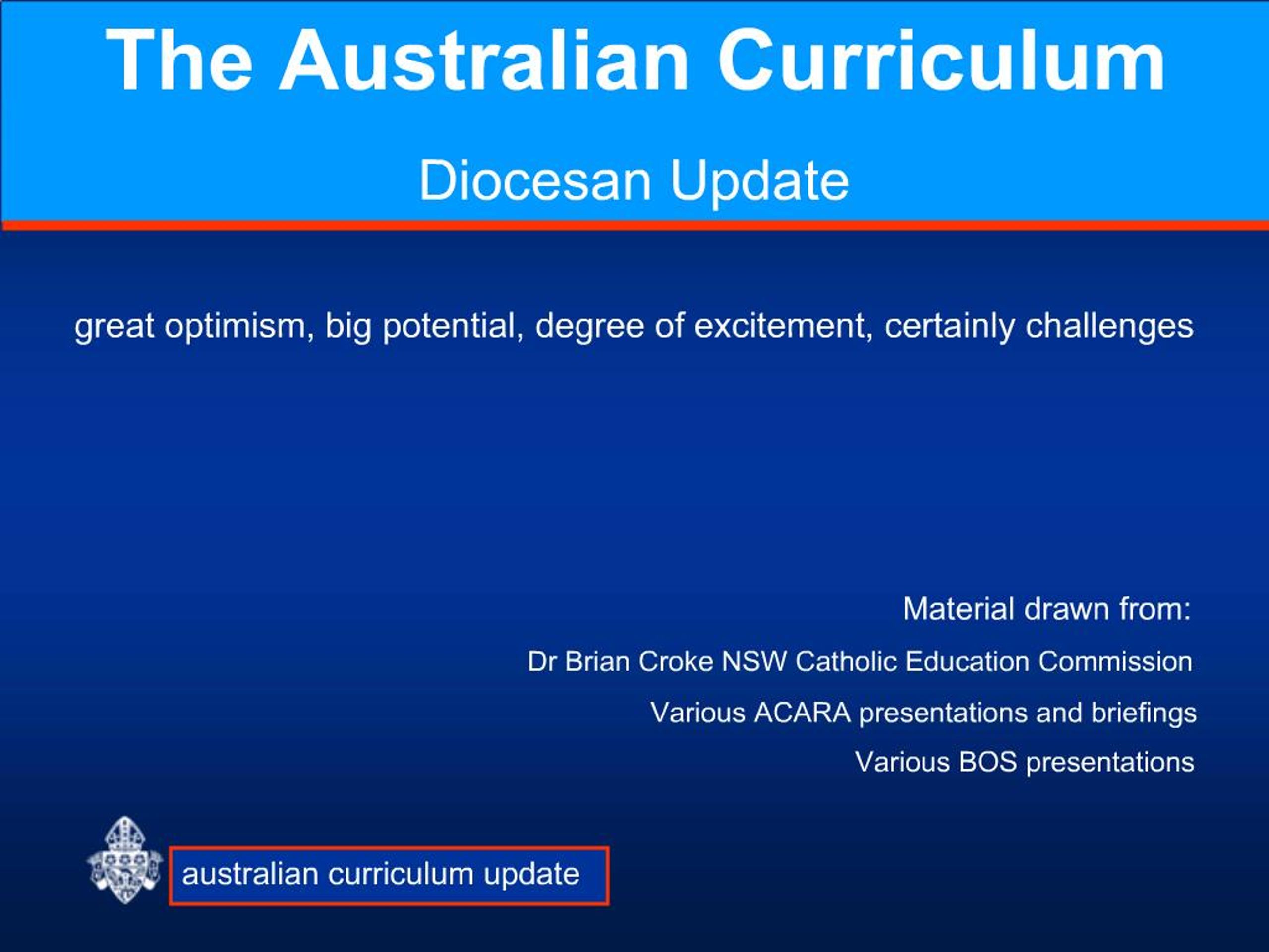 PPT - Australian curriculum update PowerPoint Presentation, free ...