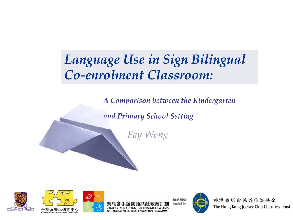 language use in sign bilingual co enrolment