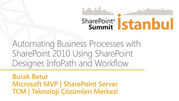 Automating Business Processes with SharePoint 2010 Using SharePoint Designer, InfoPath and Workflow