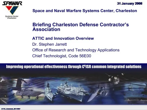 Space and Naval Warfare Systems Center, Charleston