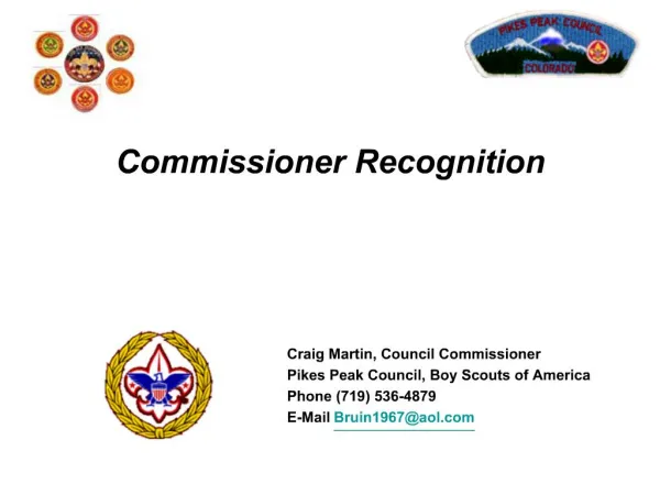 Commissioner Recognition