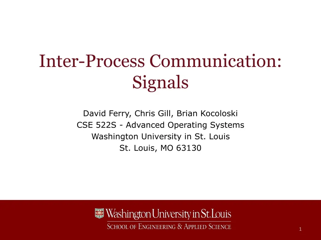 inter process communication signals