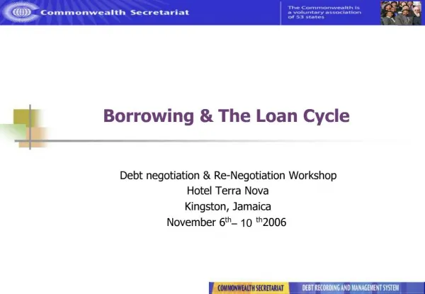 Borrowing The Loan Cycle