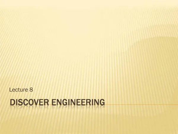 Discover engineering