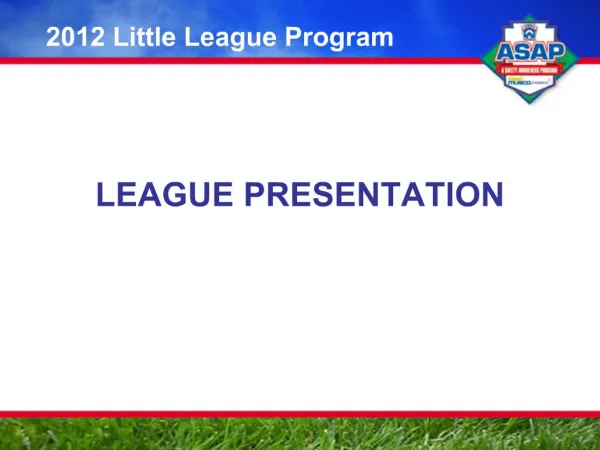 2012 Little League Program