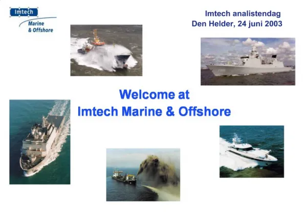 Welcome at Imtech Marine Offshore