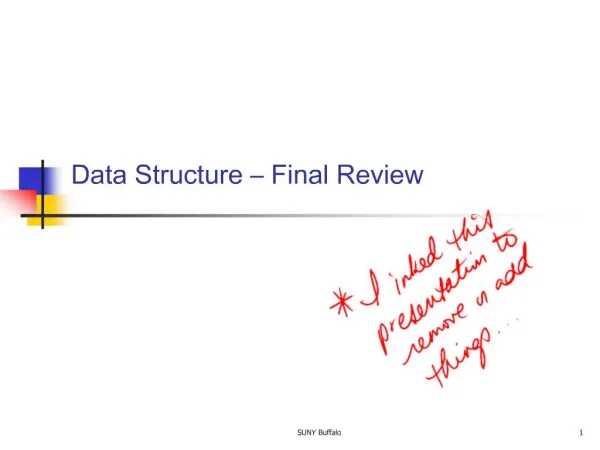 Data Structure Final Review