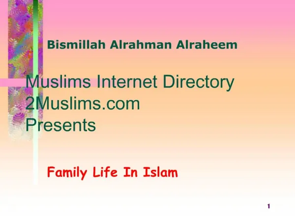 Muslims Internet Directory 2Muslims Presents