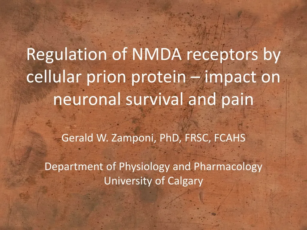 regulation of nmda receptors by cellular prion