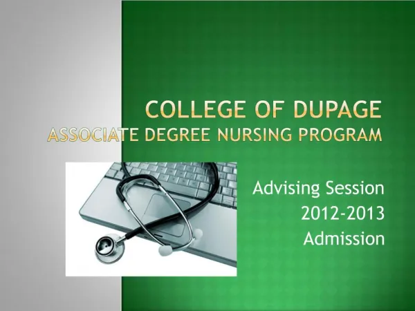 College of DuPage Associate Degree Nursing Program