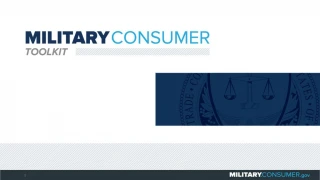 MILITARY CONSUMER - slide 1