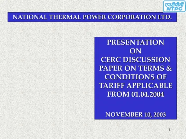 NATIONAL THERMAL POWER CORPORATION LTD.