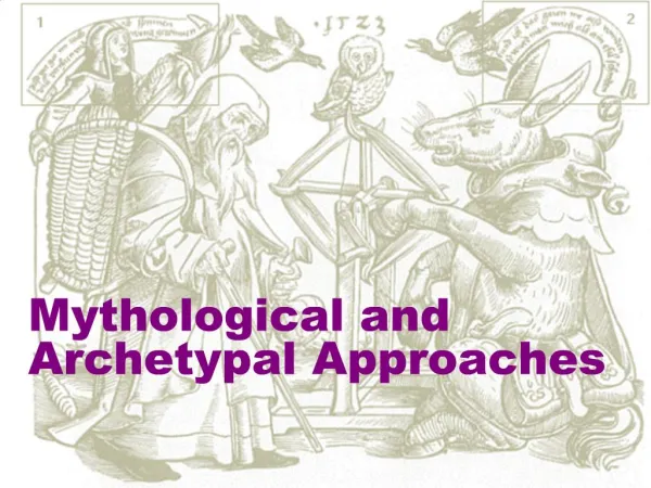 Mythological and Archetypal Approaches