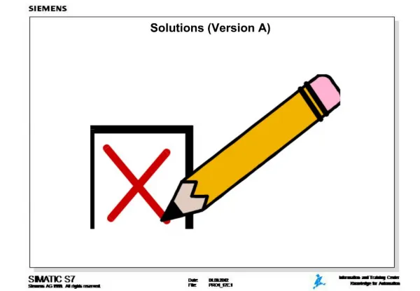 Solutions Version A