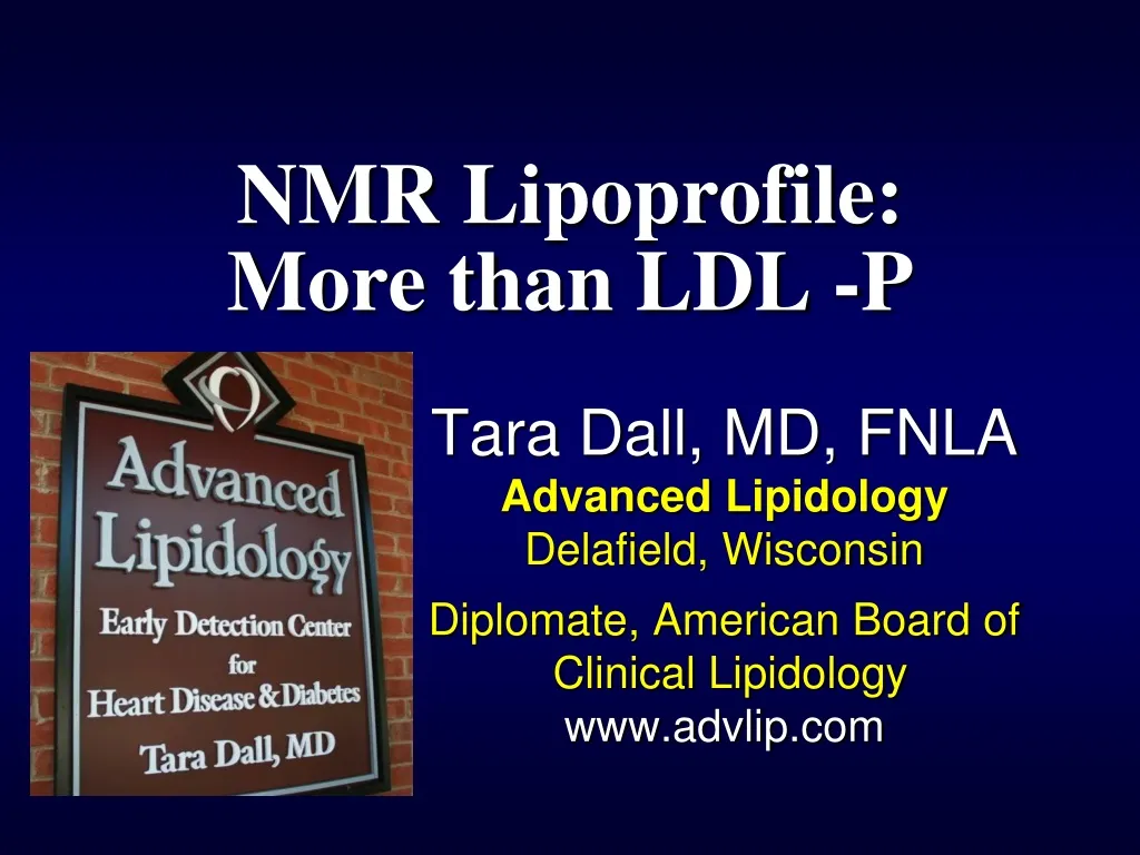 nmr lipoprofile more than ldl p