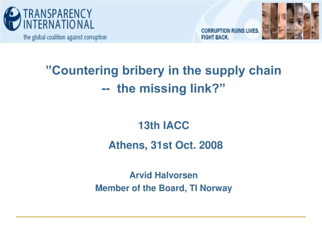 countering bribery in the supply chain