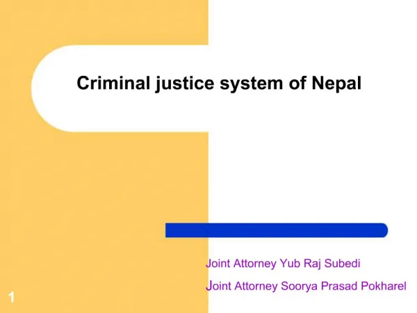 Criminal justice system of Nepal