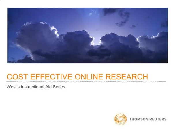 COST EFFECTIVE ONLINE RESEARCH