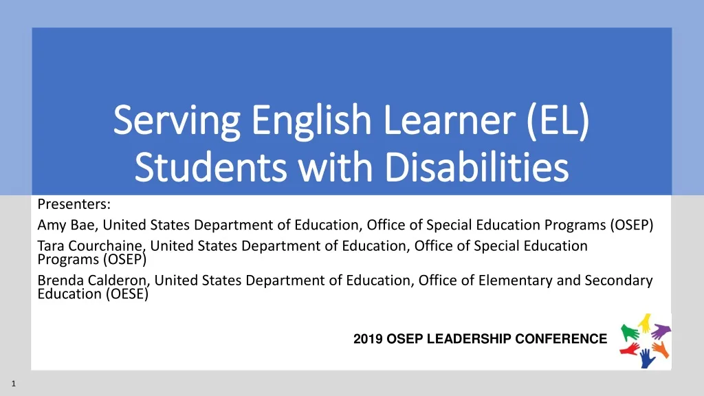 serving english learner el students with disabilities